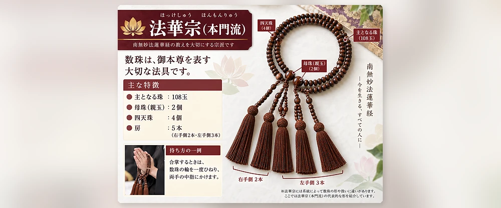 法華宗数珠画像