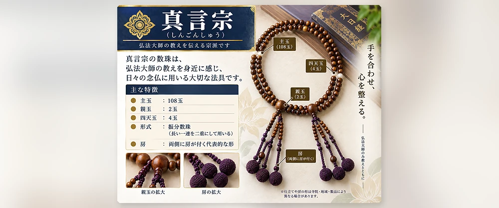 真言宗数珠画像